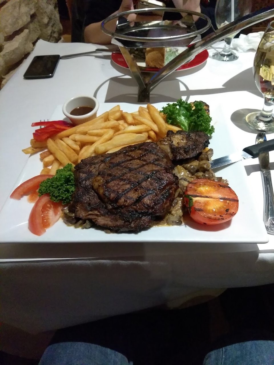 Rib Eye Steak French Fries